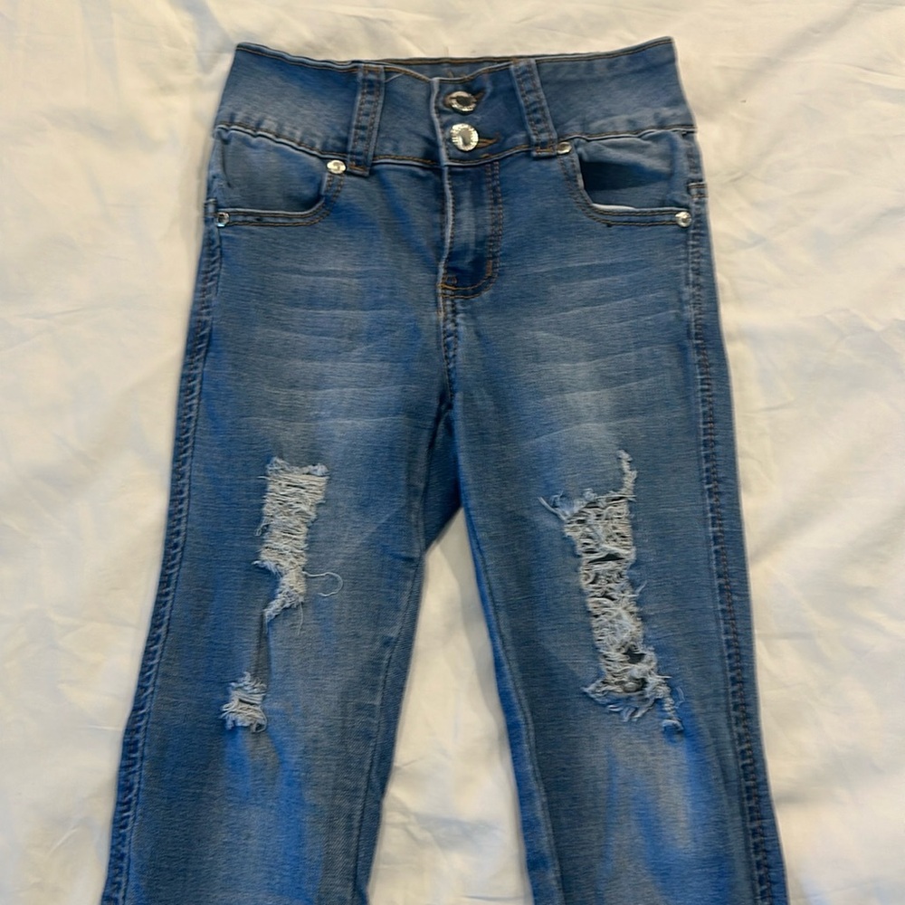 Skinny jeans. Blue. Worn a few times